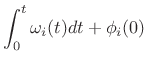$\displaystyle \int_0^t \omega_i(t)dt + \phi_i(0)$